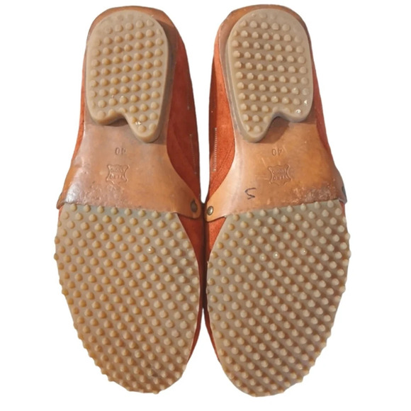 Gentle Souls By Kenneth Cole Rust Suede Slip On Mules Women’s Size 10 - Picture 7 of 8